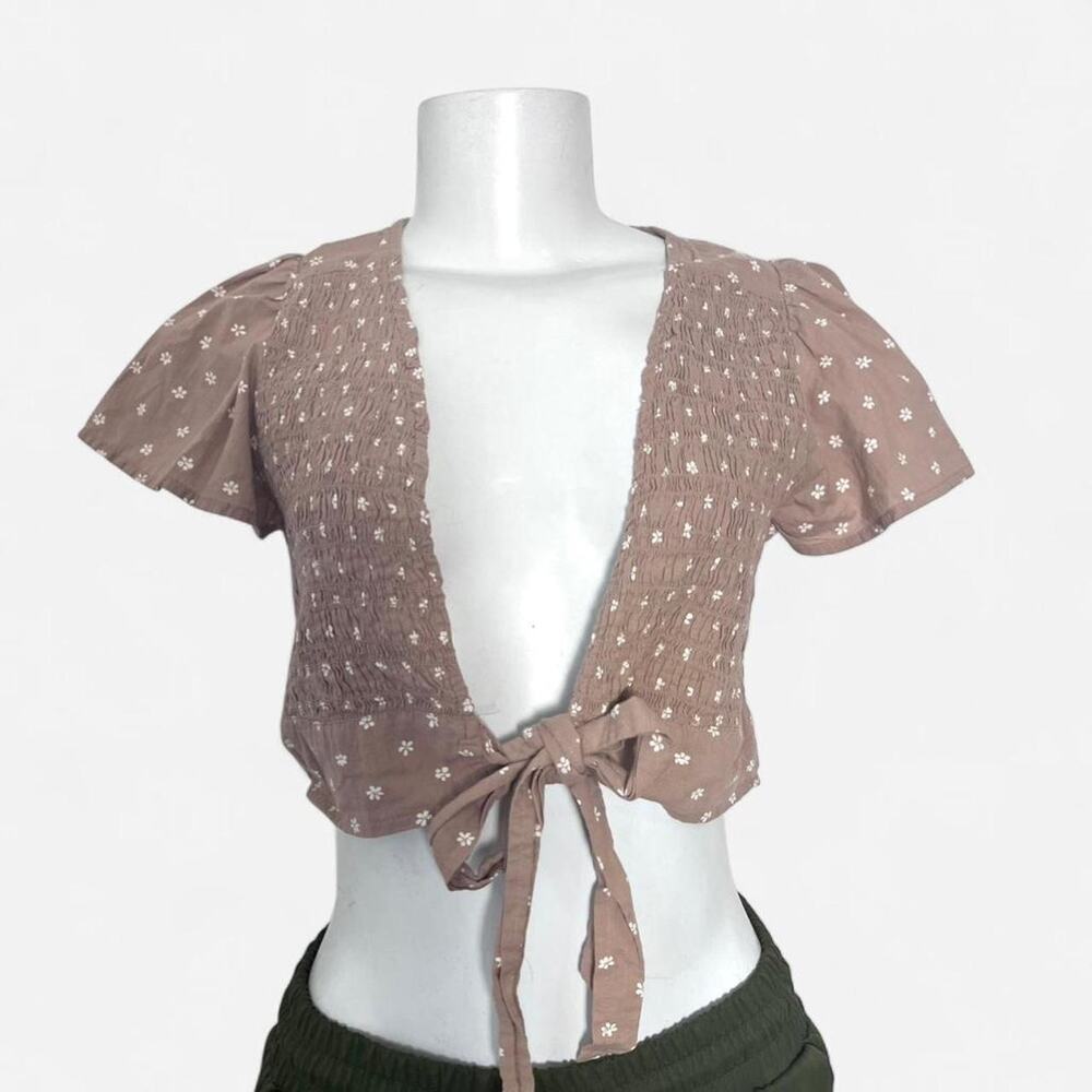 cotton top Cottage Core prairie peasant cover up flower child earthy boho nature